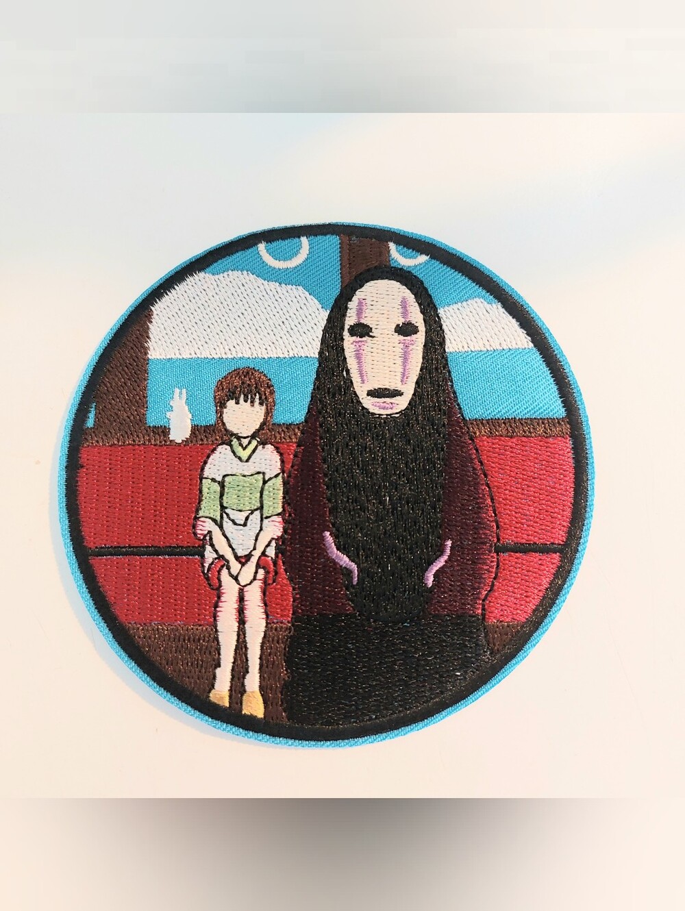 Studio-Ghibli Inspired No-Face and Chihiro Embroidered Patch